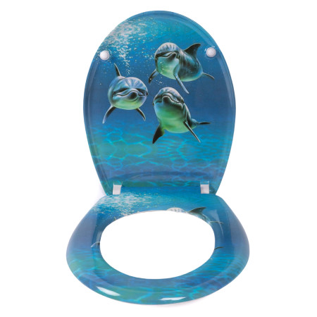 Klozeto dangtis DU02 lėtas dolphin