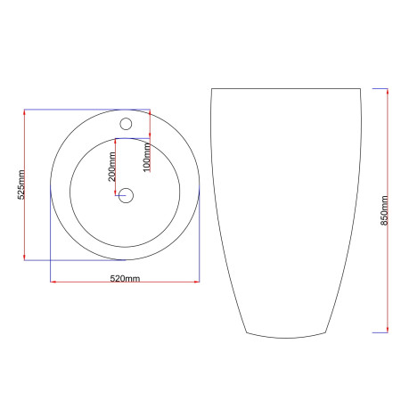 Keramikinis praustuvas GRG-001