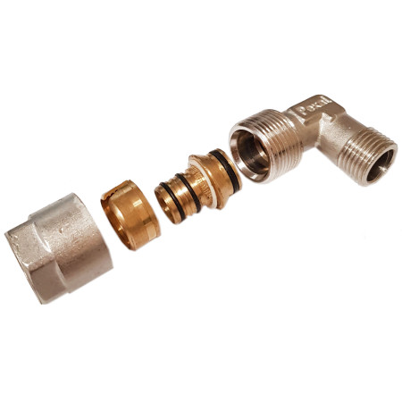 Išardoma alkūnė 554 18x1/2 iš. sriegis