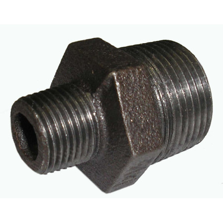 Juodas redukuotas nipelis 245 M11/4xM3/4 iš./iš. sriegis