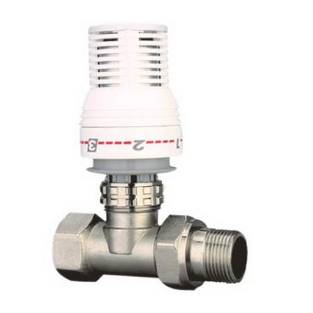 Termostatinė galva su ventiliu tiesi 602