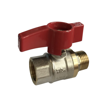 Sklendė 196D su išoriniu sriegio F1/2xM1/2