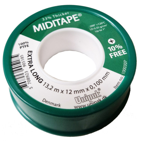 Tefloninė sandarinimo juostelė MIDITAPE 13.2x12mmx0.1