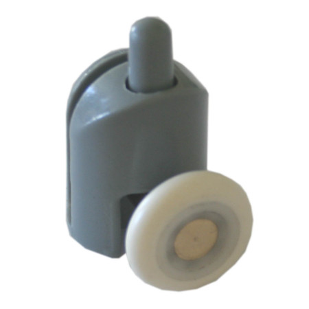 Dušo kabinos durų ratukas fiksuojamas apatinis 25mm