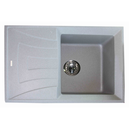 Granitinė plautuvė BRISA3D grey su sifonu