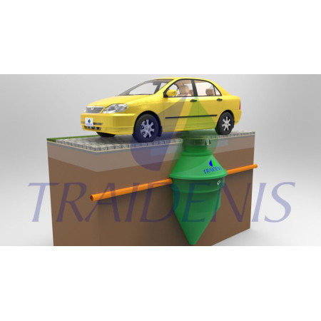 Nuotekų valymo įrenginys NV-1-A-A 0.5-0.75m įgilinimui (4 žm.)