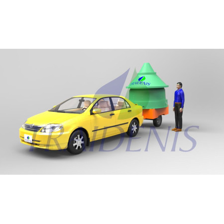 Nuotekų valymo įrenginys NV-1-A-A 0.5-0.75m įgilinimui (4 žm.)