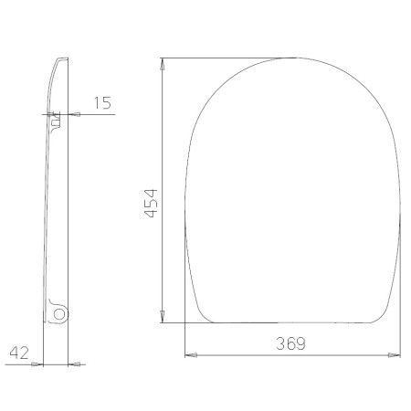 Klozeto dangtis DU019 lėtas