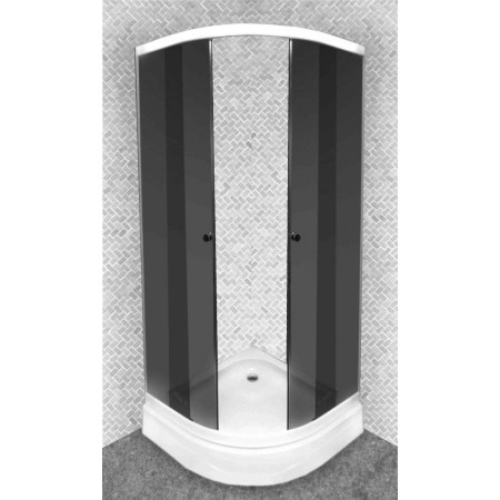 Dušo kabina ZA80 pilka