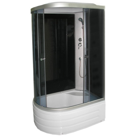 Dušo kabina R8106 dešinė pilka/juoda