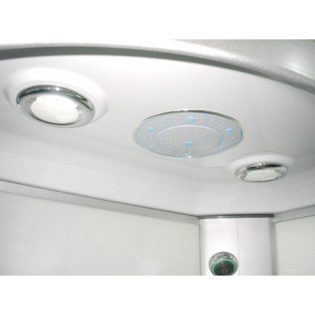 Dušo kabina R8106 dešinė pilka/balta