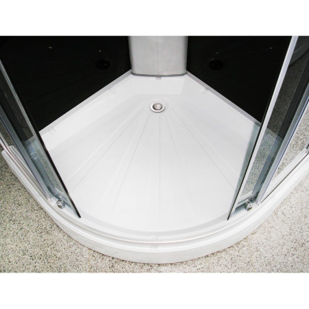 Dušo kabina R8320B pilka/juoda