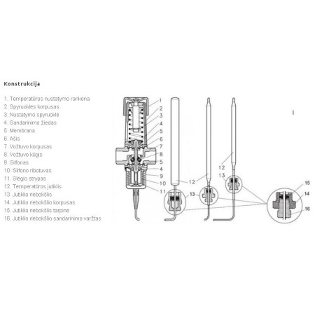 Termostatinis vandens vožtuvas Danfoss AVTB