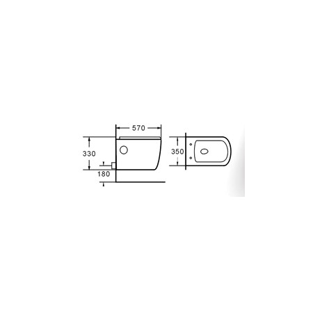 Pakabinamas klozetas 2003E