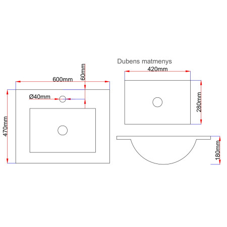 Keramikinis praustuvas B8060E