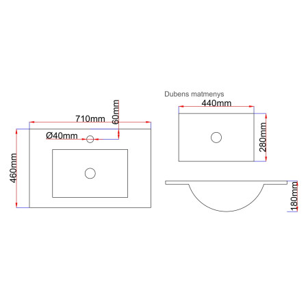 Keramikinis praustuvas B8070E