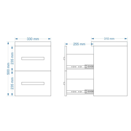 Universali pakabinama spintelė 3203 B32 dab. rij.
