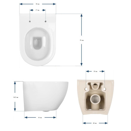 Pakabinamas klozetas 3407