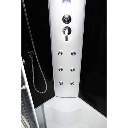 Masažinė dušo kabina ANABEL3 black kairė