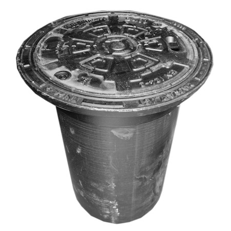 Ketaus dangtis DN425 40t be grotelių