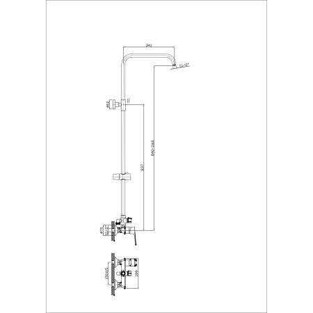 Dušo maišytuvas su stovu