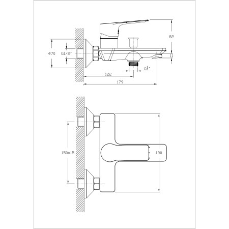 Dušo maišytuvas B153-3