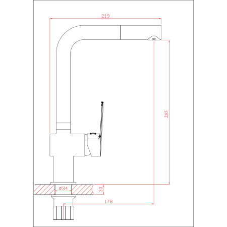 Virtuvinis maišytuvas B101-7A