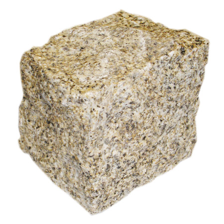 Geltonos natūraliai skeltos granitinės trinkelės