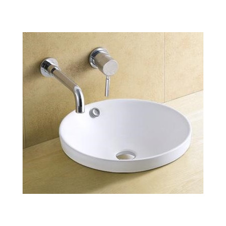 Keramikinis praustuvas be skylės maišytuvui