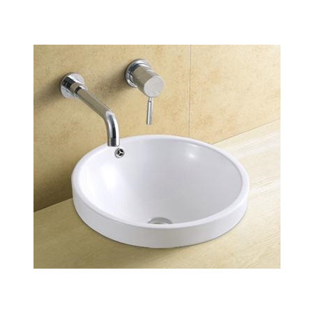 Keramikinis praustuvas be skylės maišytuvui