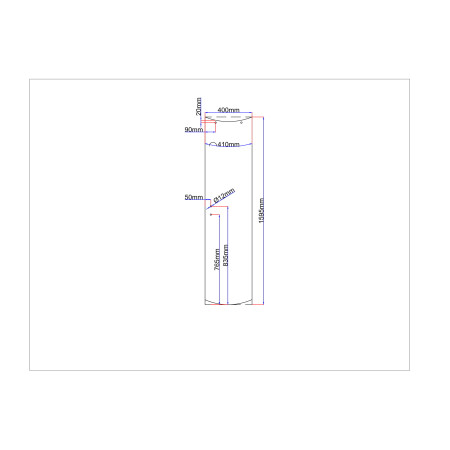 Lenktos dušo kabinos durys 400x1595 mm, pilkos