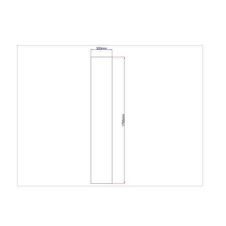 Dušo kabinos šoninis stiklas tiesus 300x1795 skaidrus 3.81.
