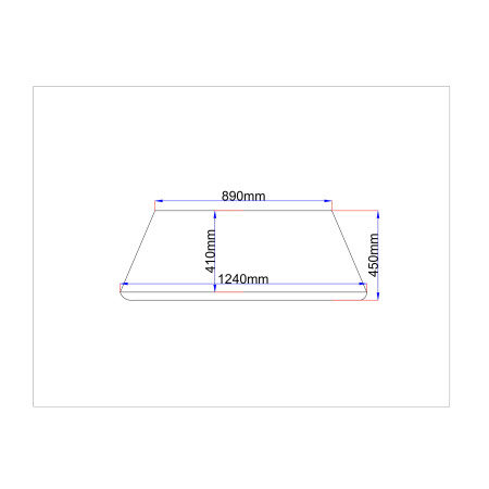 Spintelių stiklas 890x450 skaidrus