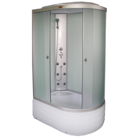 Masažinė dušo kabina R8606 kairė fabric/balta