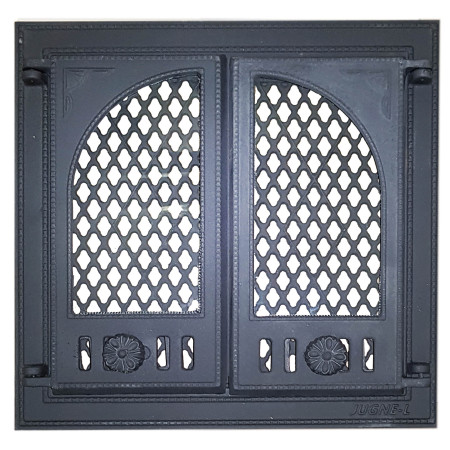 Durelės židinio su stiklu