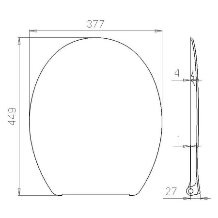 Klozeto dangtis DU07 lėtas light grey