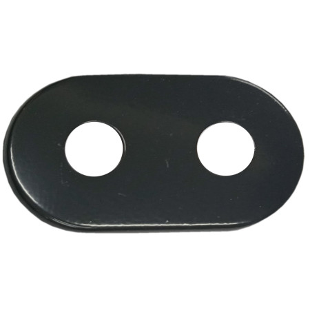 Dviguba juoda blizgi apdaila vamzdžiams 1/2