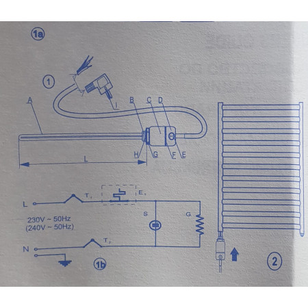 Elementas kaitinimo GT300 matinis chromas (MCH)