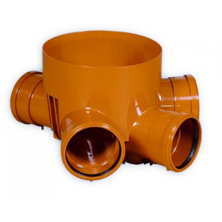 Kinetė PP DN315/160 su atšakomis lygus vamzdis