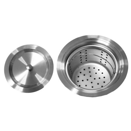 Nerūdijančio plieno plautuvė S6950P dešinė su sifonu