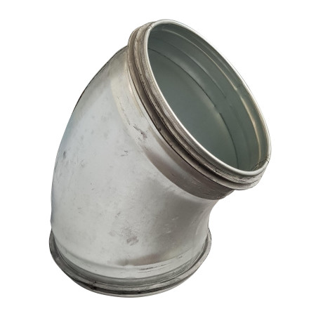 Alkūnė Ū.V. d125 45 laipsnių skardinio ortakio su tarpu