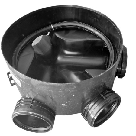 Kinetė PP DN110/315 su atšakom lyg. vamzdis