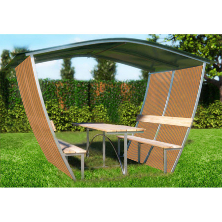 Pavėsinė Nevada 4m (uždengtas stogas ir šonai)