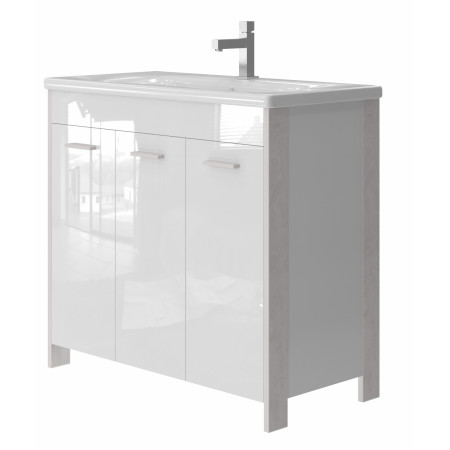 Vonios kambario spintelė su praustuvu BROOKLYN BR-90 balta