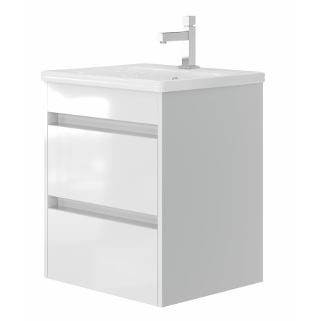 Vonios kambario spintelė su praustuvu OTTO OT-55 balta pakabinama