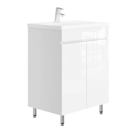 Vonios kambario spintelė su praustuvu ARIADNA AP2-65 balta