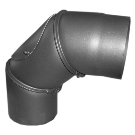 Alkūnė kamino 3seg reg. 0-90 su pravala S. D180