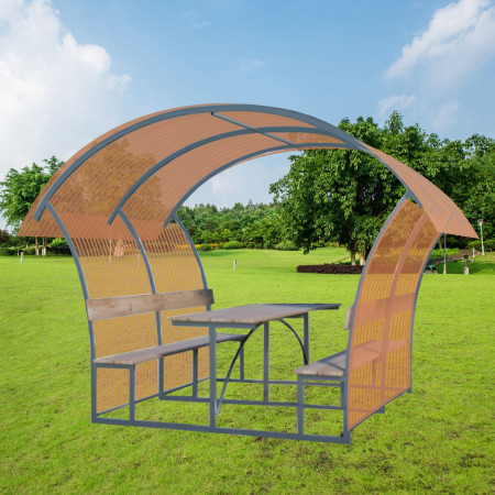 Pavėsinė Sachara 4m (uždengtas stogas ir šonai)