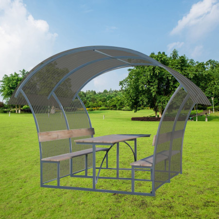 Pavėsinė Sachara 6m (uždengtas stogas ir šonai)