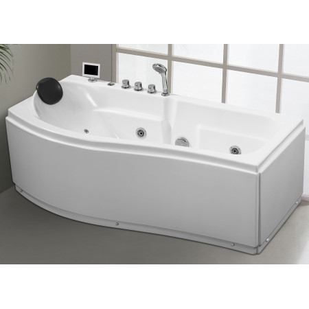 Masažinė vonia AMIL EU-018B kairinė su vandens ir oro masažu, vandens šildytuvu